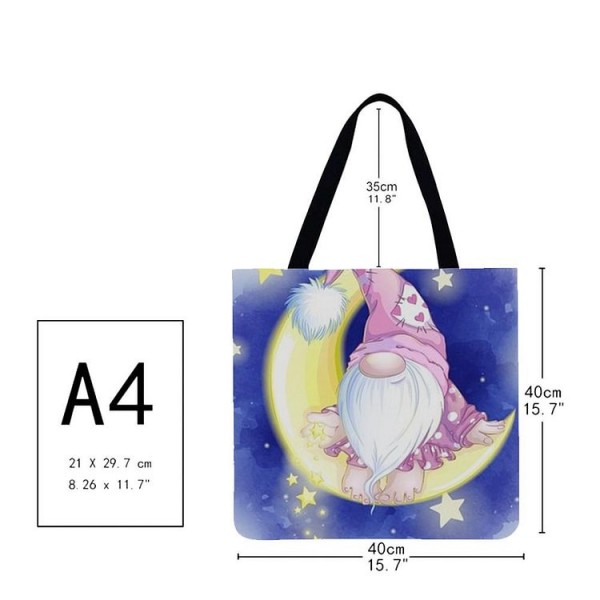 Linen Tote Bag -  Gnome