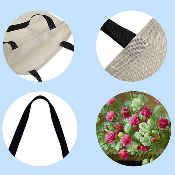 Linen Tote Bag -  wildflower