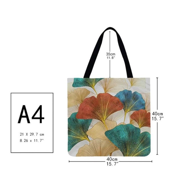 Linen Tote Bag -  ginkgo