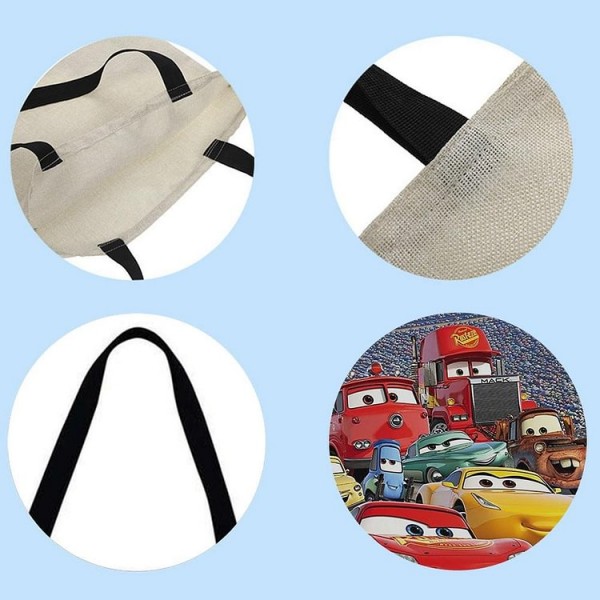 Linen Tote Bag -  Cars