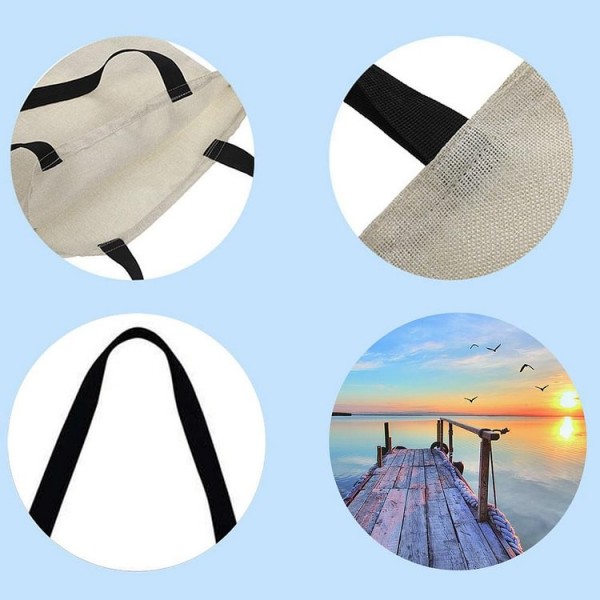 Linen Tote Bag -  seaside