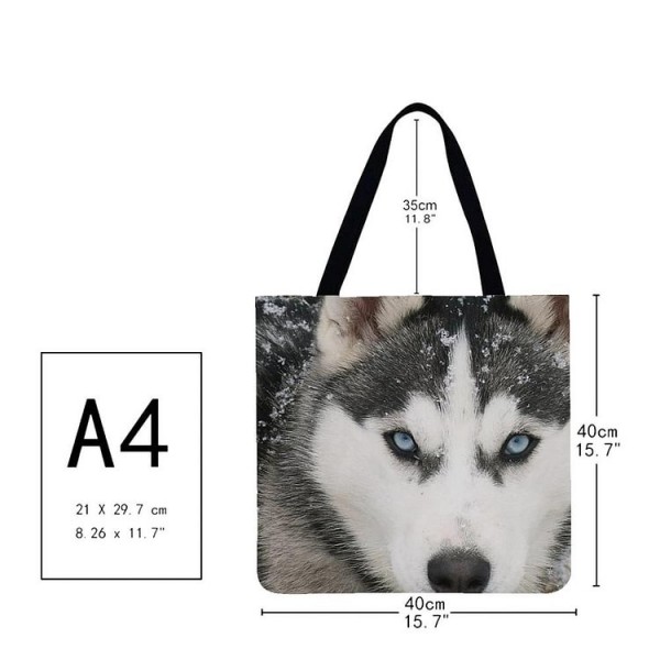 Linen Tote Bag -  Wolf