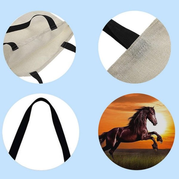 Linen Tote Bag -  horse