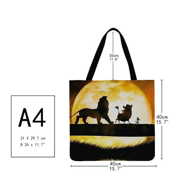 Linen Tote Bag -  lion king