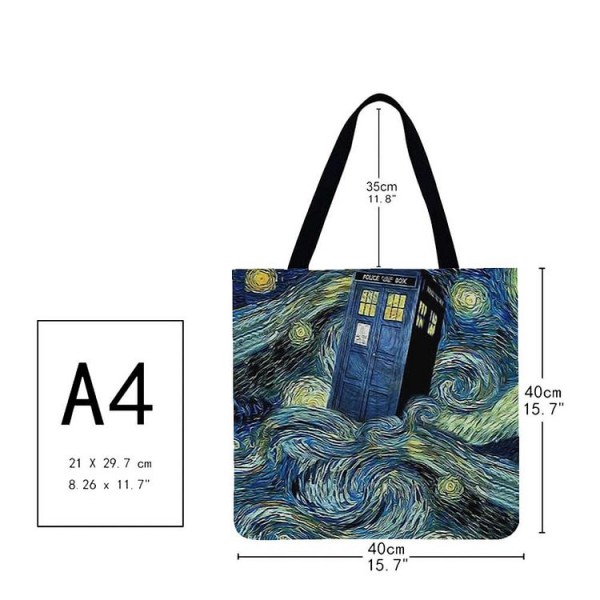 Linen Tote Bag -  Van Gogh