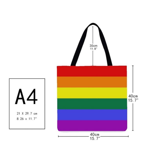 Linen Tote Bag -  gay pride day