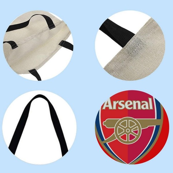 Linen Tote Bag -  football team logo