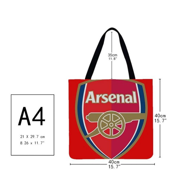 Linen Tote Bag -  football team logo