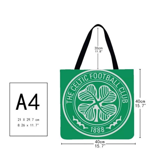 Linen Tote Bag -  football team logo