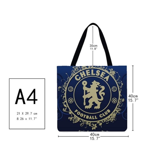 Linen Tote Bag -  football team logo