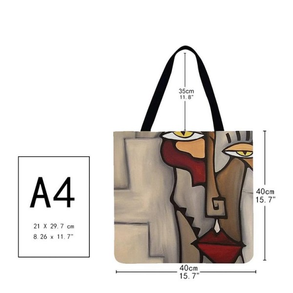 Linen Tote Bag -  painting