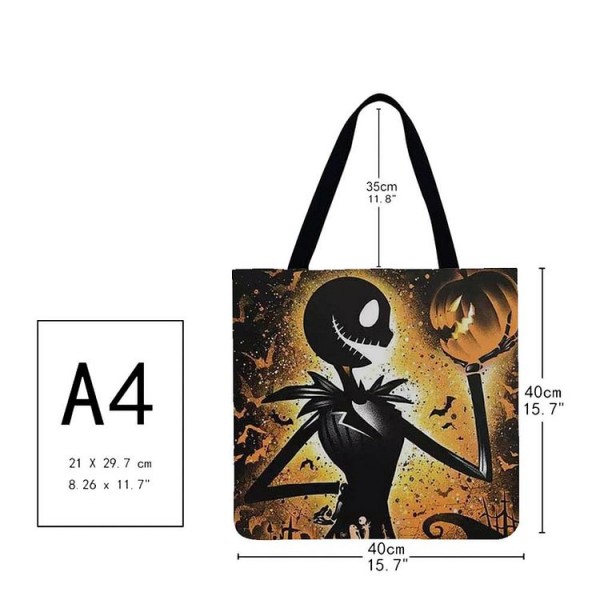 Linen Tote Bag -  weird city night