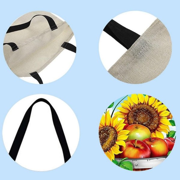 Linen Tote Bag -  sunflower