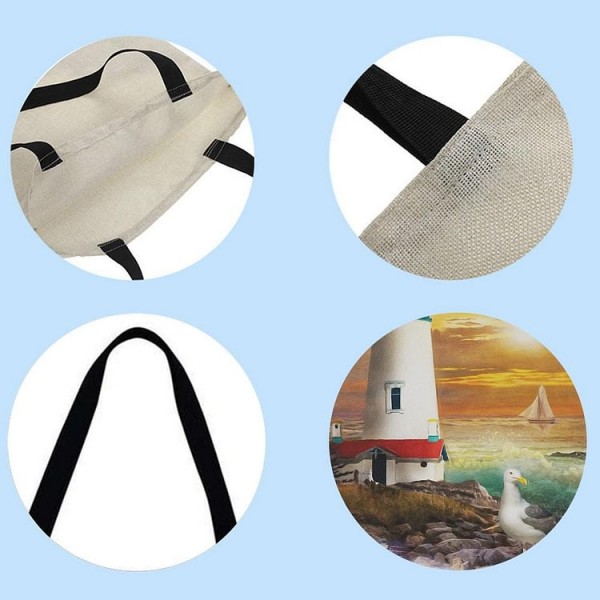 Linen Tote Bag -  lighthouse