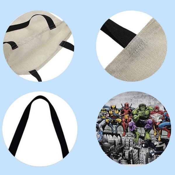 Linen Tote Bag -  Marvel