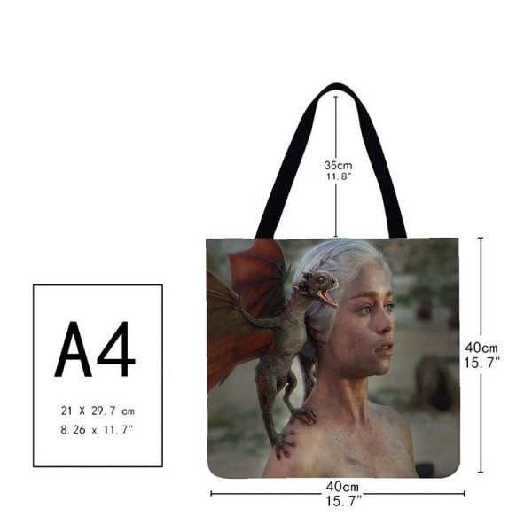 Linen Tote Bag -  game of Thrones