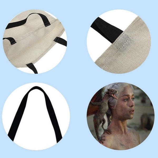 Linen Tote Bag -  game of Thrones