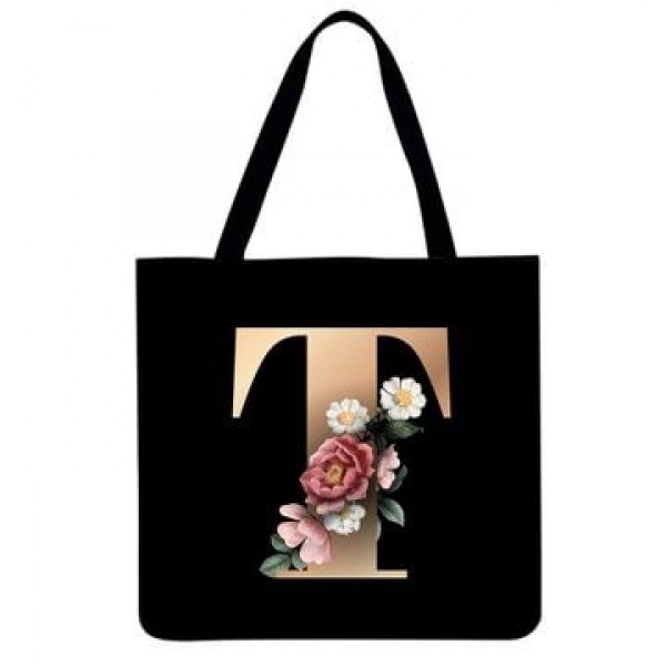 Linen Tote Bag - 26 Initials Tote Bag