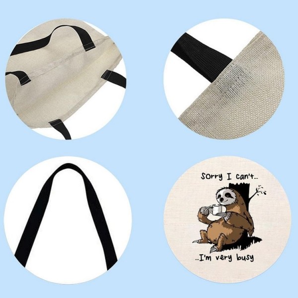 sloth - Linen Tote Bag