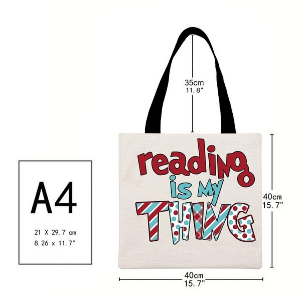 Reading is my Thing - Linen Tote Bag