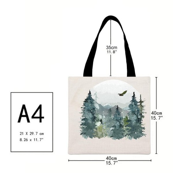 Mountains nature - Linen Tote Bag