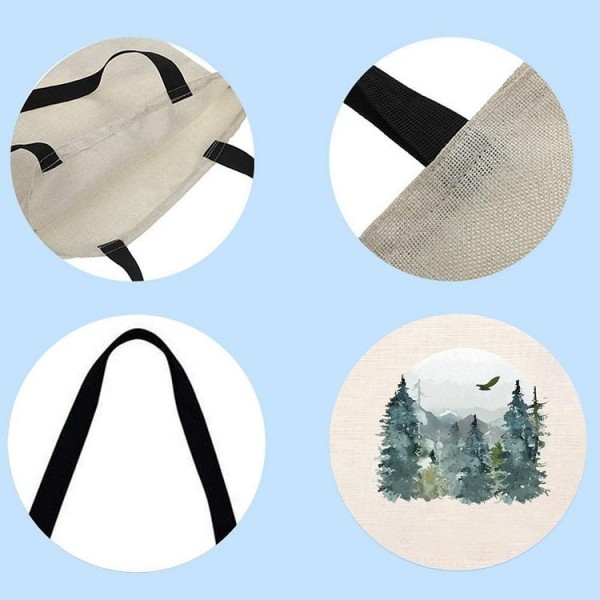 Mountains nature - Linen Tote Bag