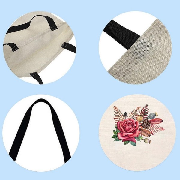 wildflower - Linen Tote Bag