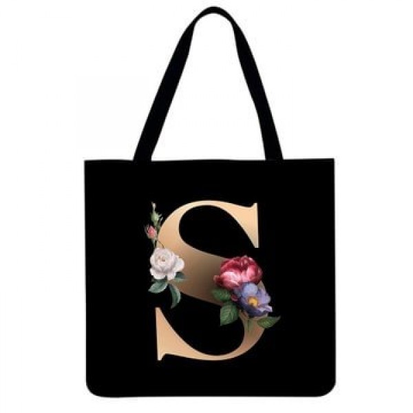 Linen Tote Bag - 26 Initials Tote Bag