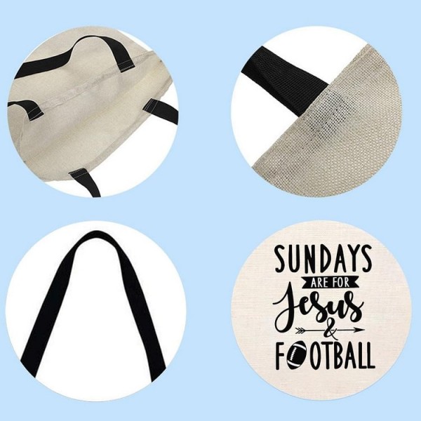 Sundays are for football - Linen Tote Bag