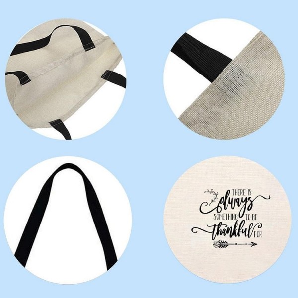 There is Always Something To Be Thankful For - Linen Tote Bag