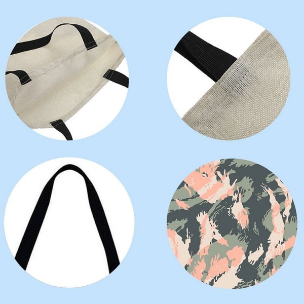 Linen Tote Bag - Camouflage bag