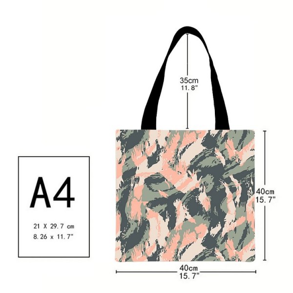 Linen Tote Bag - Camouflage bag