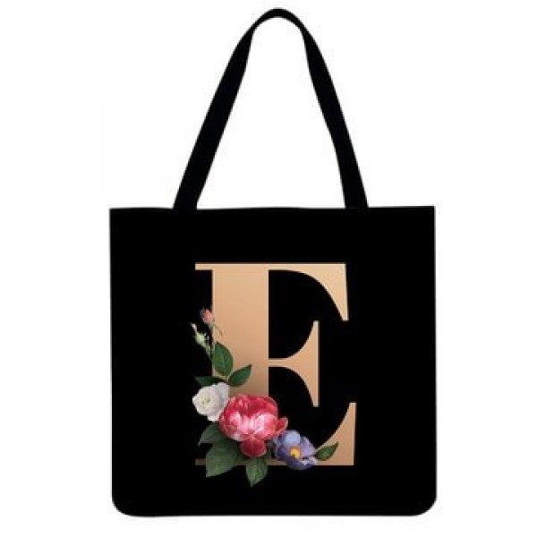 Linen Tote Bag - 26 Initials Tote Bag